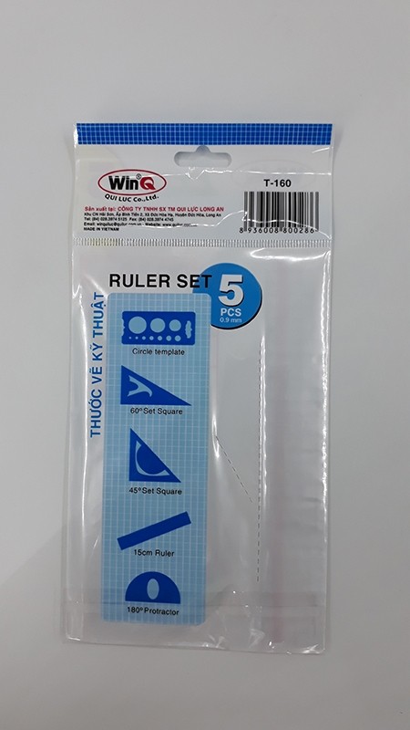 Bộ 5 thước dẻo màu trắng WinQ T160