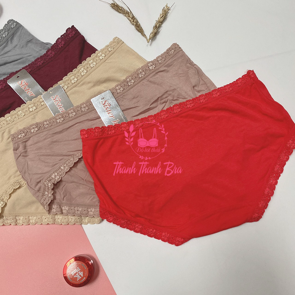Quần lót nữ cotton, mềm mại - Form size L, Chip nữ thái lan Sisterhood 551