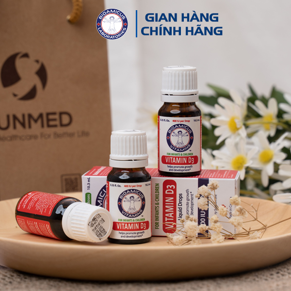 [CHÍNH HÃNG] Vitamin D3 BioAmicus 400IU/giọt
