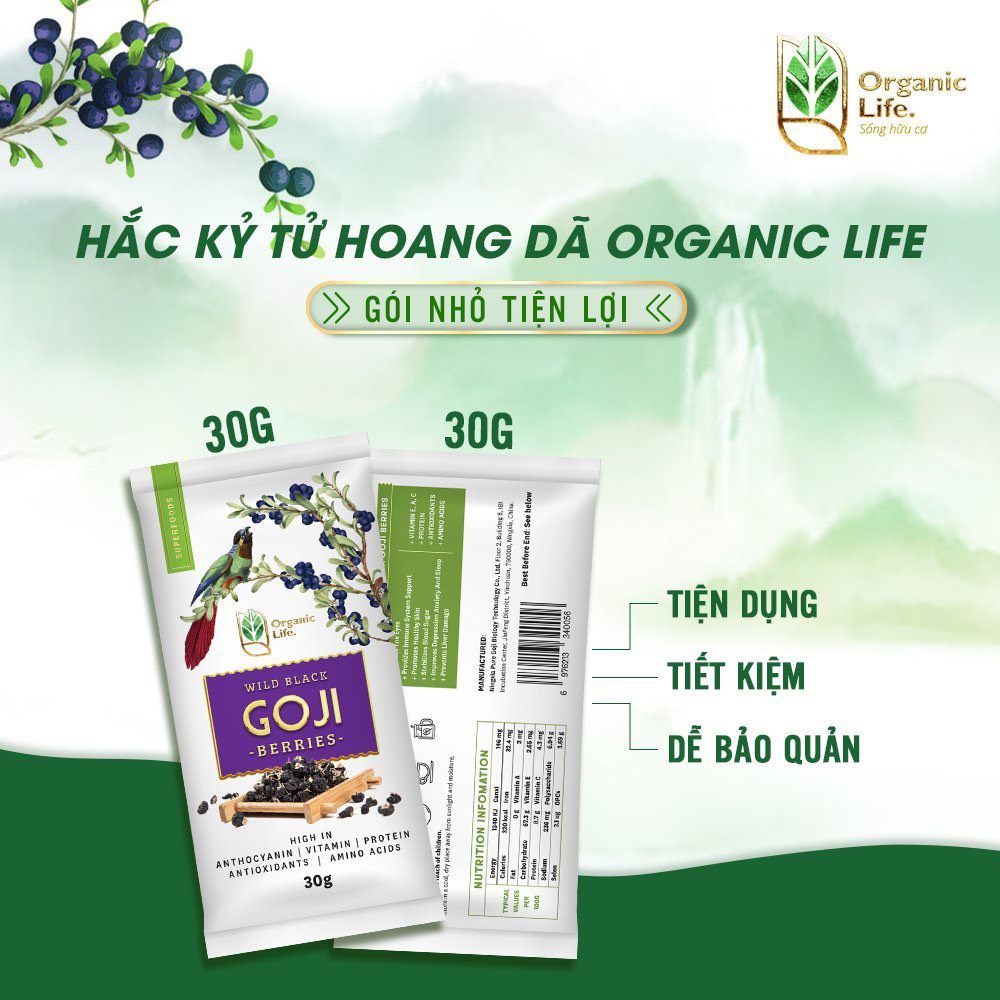 Hắc Kỷ Tử Hữu Cơ ORGANIC LIFE 200G