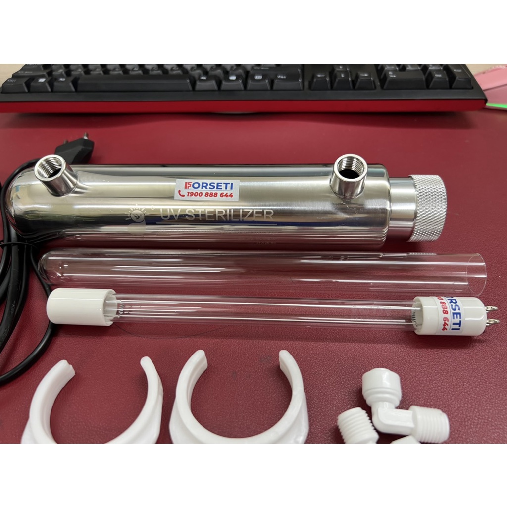Bộ đèn UV diệt khuẩn 6w máy lọc nước, bể cá (dùng cho các máy Karofi, Kangaroo...)