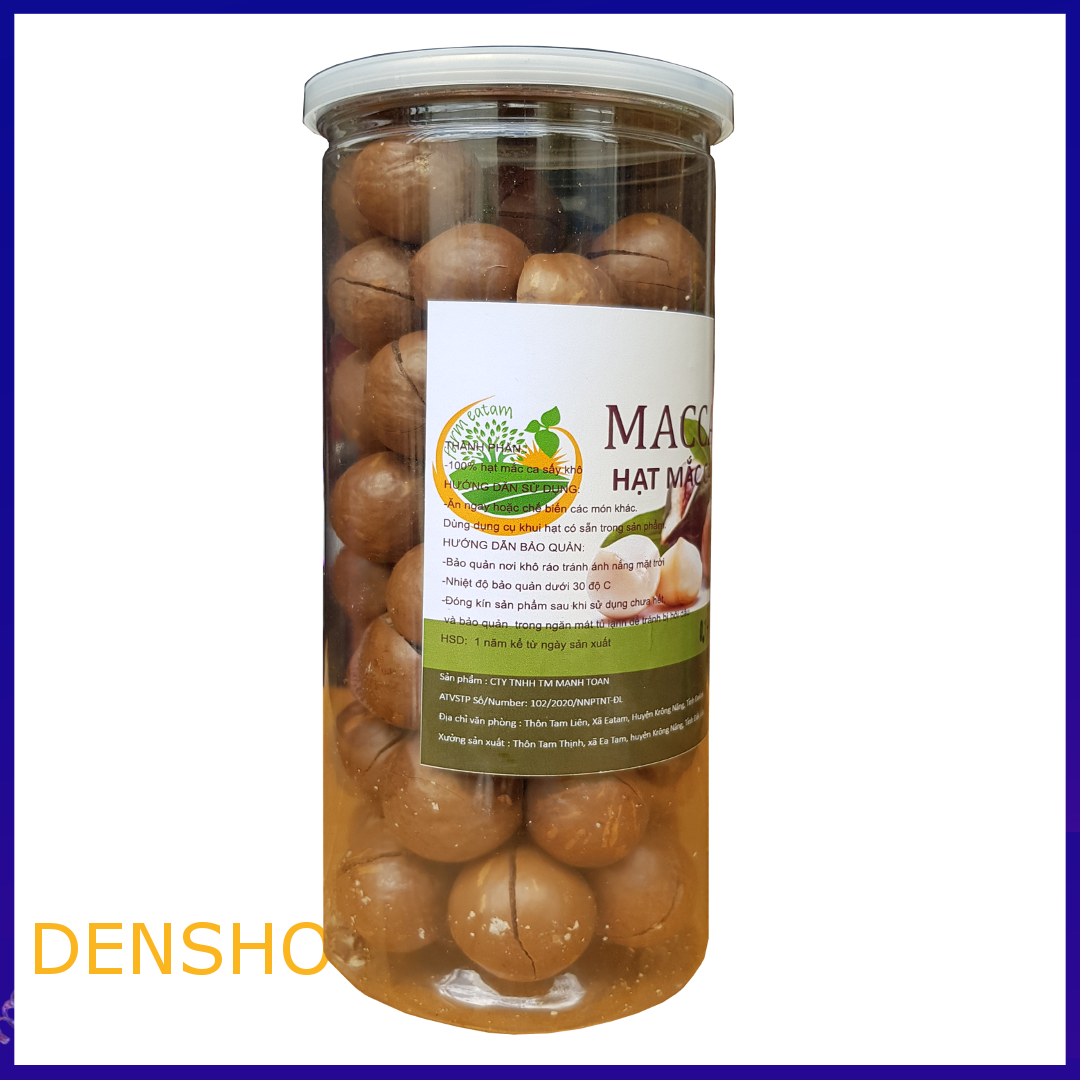 Hạt Mắc Ca Ăn Liền 500g - Hạt Macca - Macadamia Nut - Ăn Vặt Denfood