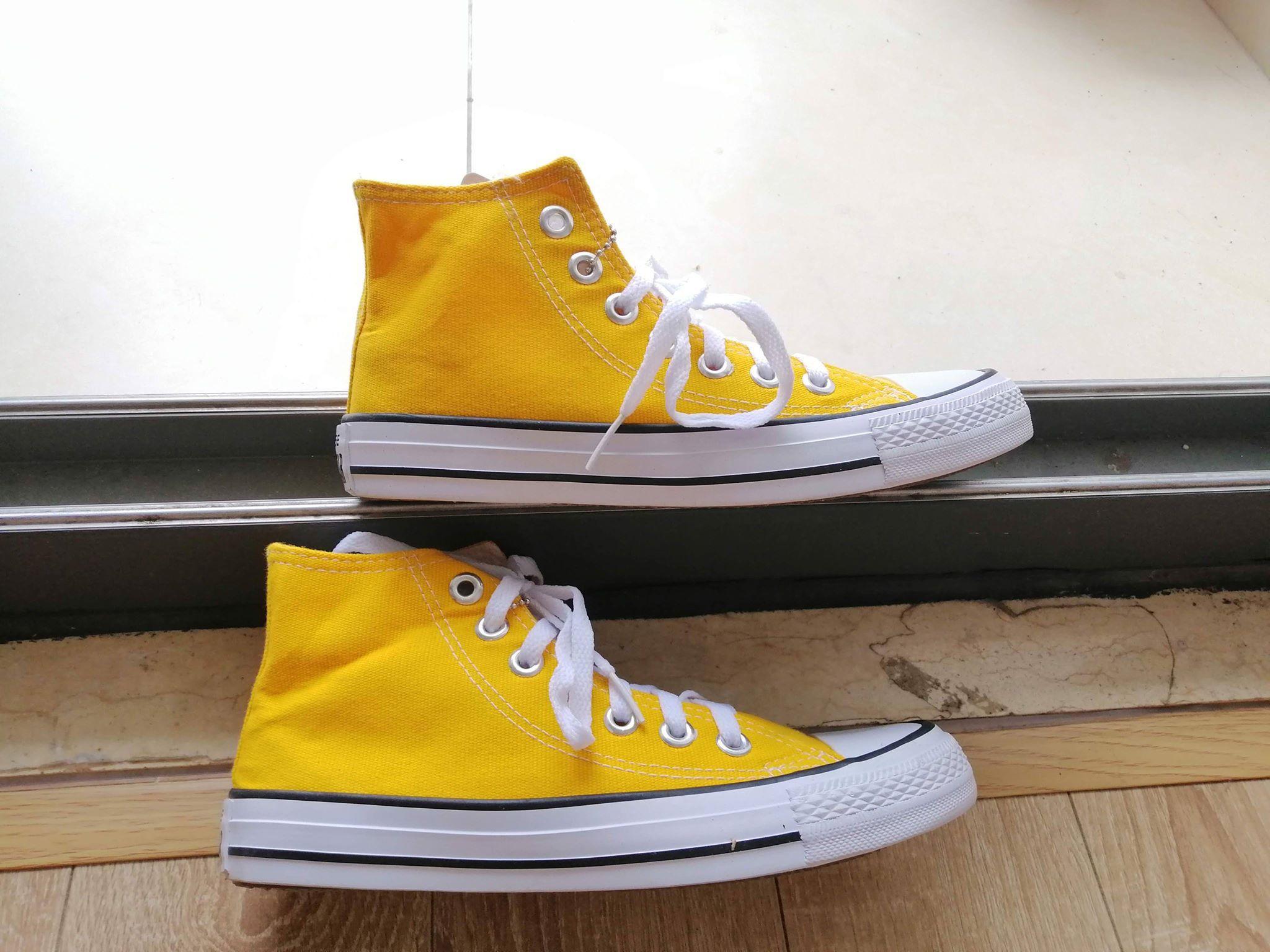 Converse Classic Vàng cao size từ 35-40