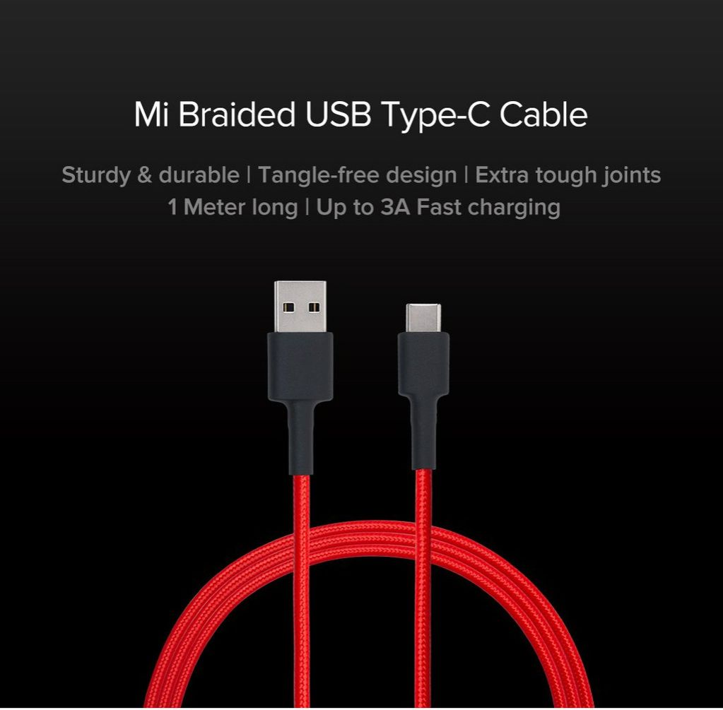 Cáp Sạc Nhanh USB Type-C Xiaomi / Mi Type-C Braided Cable