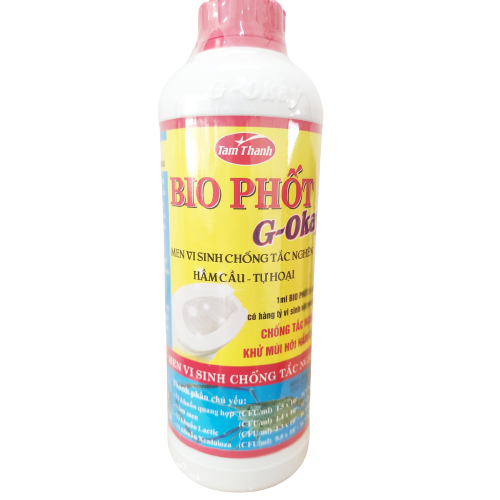 Men Xử Lý Bể Phốt Bio-Phot G-Okay Chống Tác Nghẽn, Phân Huỷ Nhanh Và Xử Lý Bồn Cầu Hiệu Quả