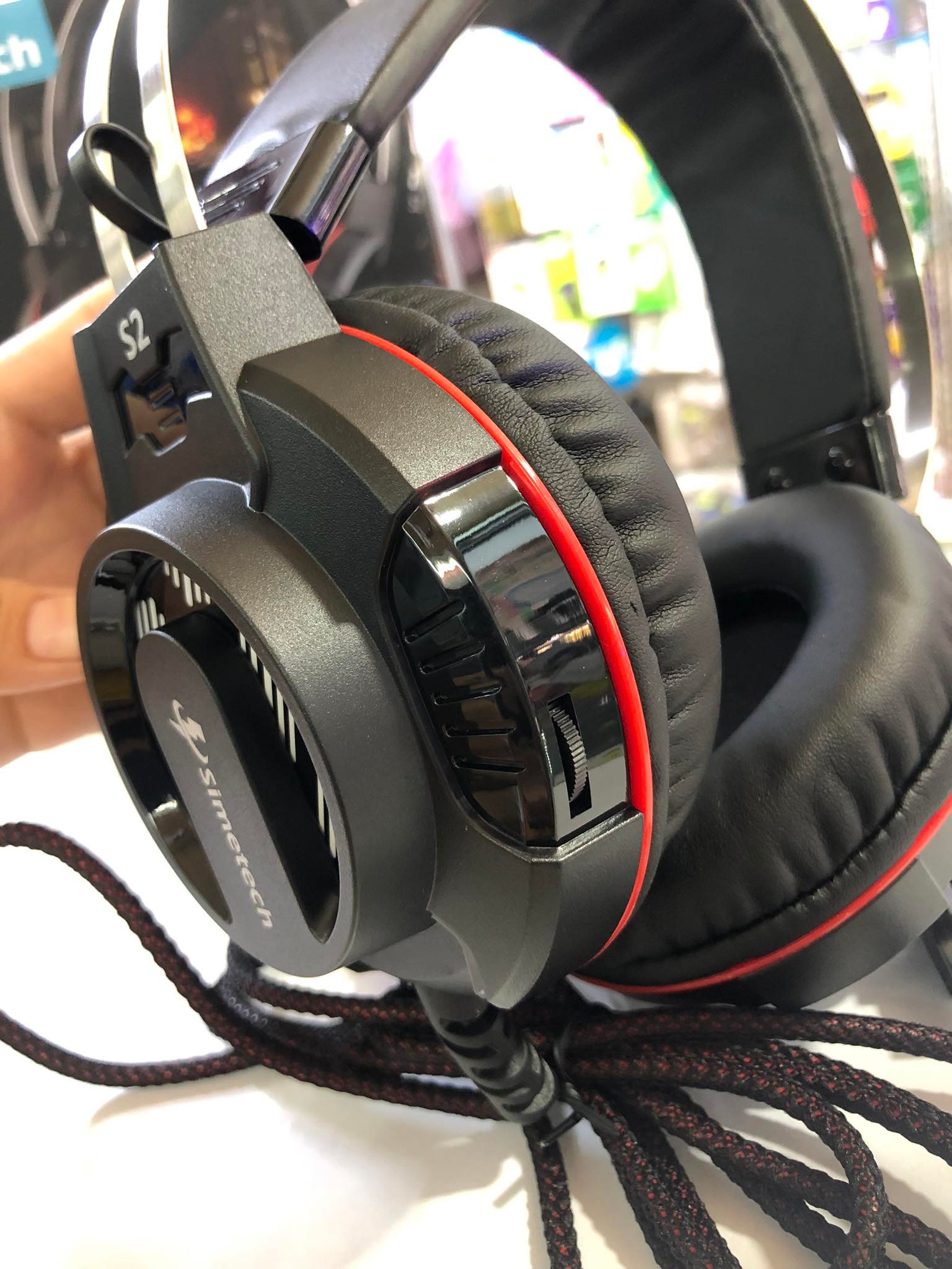 HEADPHONE SIMETECH S2 LED RGB CỔNG 3.5MM CHUYÊN CHO GAME THỦ