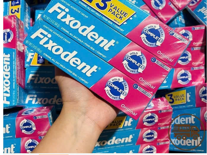 Keo dán hàm răng giả Fixodent 68gr