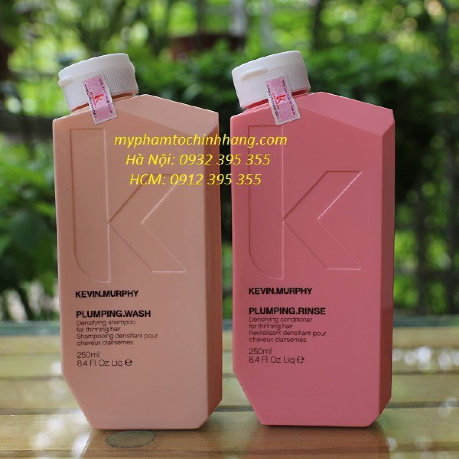 CẶP DẦU GỘI XẢ CHO TÓC ÍT, MỎNG, RỤNG KEVIN MURPHY PLUMPING 250ML