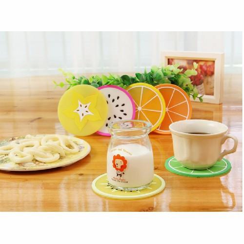Set 5 miếng lót cốc hình hoa quả hap2222