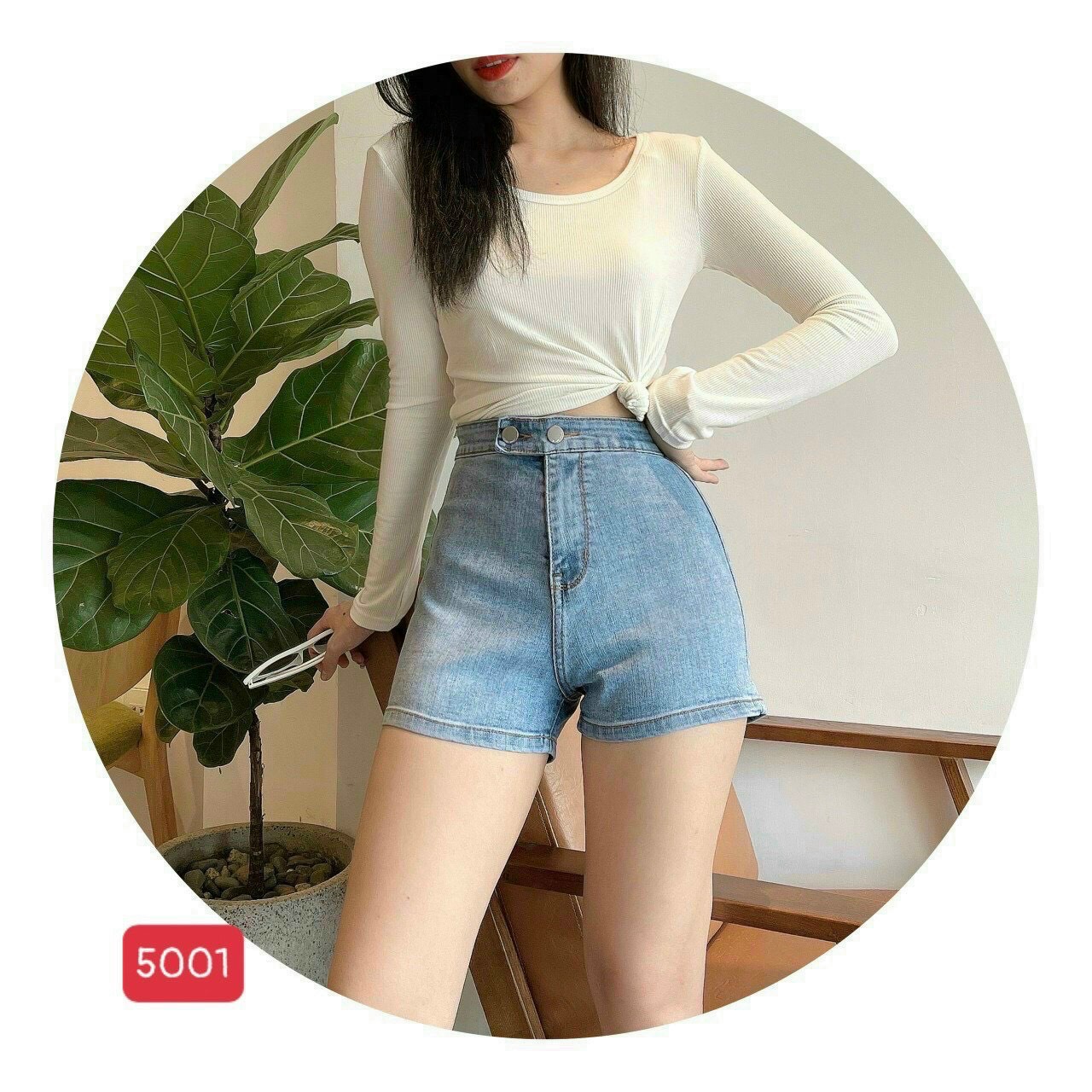 [HCM]Quần short jean nữ chất bò cao cấp - quần short jean nữ thiết kế trẻ trung cá tính Lulyfashion ls5001