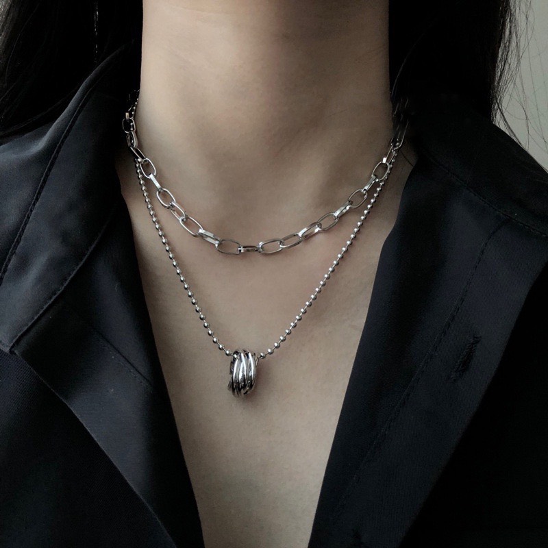 Set dây chuyền unisex phong cách cá tính