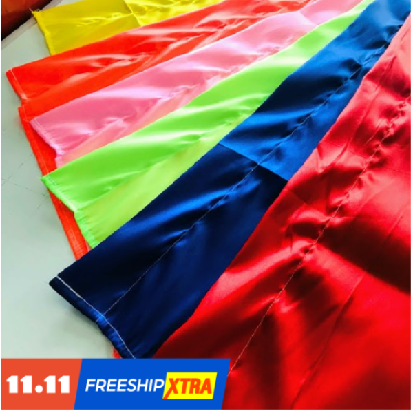 Cờ vải lá chuối, cờ phướn 40x90cm nhiều màu sắc trang trí lễ hội, sự kiện ngoài trời