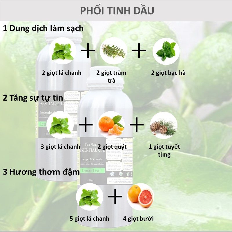 [HCM]Tinh dầu lá chanh 1000ml nguyên chất thiên nhiên có kiểm định