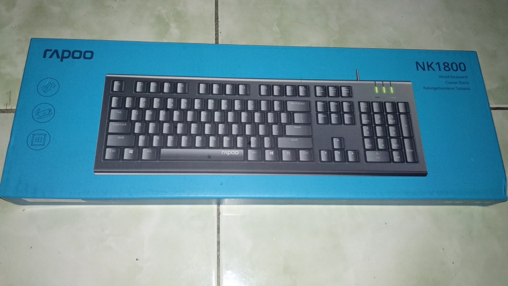 Bàn phím có dây Rapoo NK1800