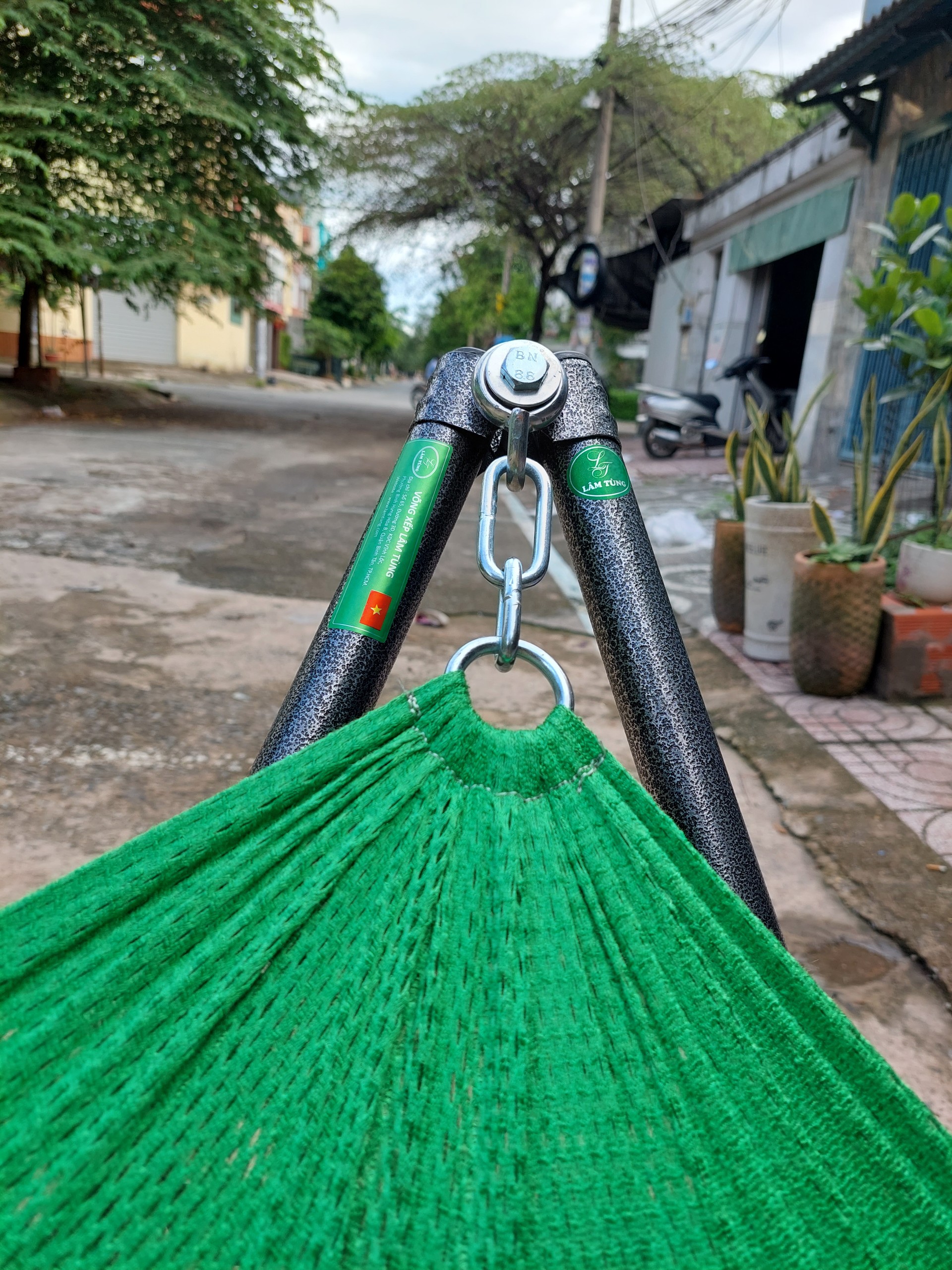 Combo Khung võng xếp sơn tĩnh điện ống phi 32 (bao gồm 01 khung + 01 lưới võng)