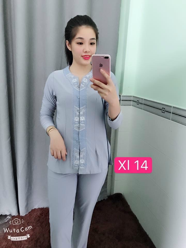 đồ lam đi chùa cao cấp đồ thời trang vải thun co giãn