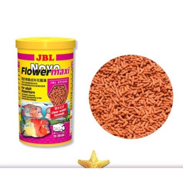 Thức ăn JBL của Đức NovoFlower maxi cho cá La Hán lên màu sắc - HÀNG CÔNG TY