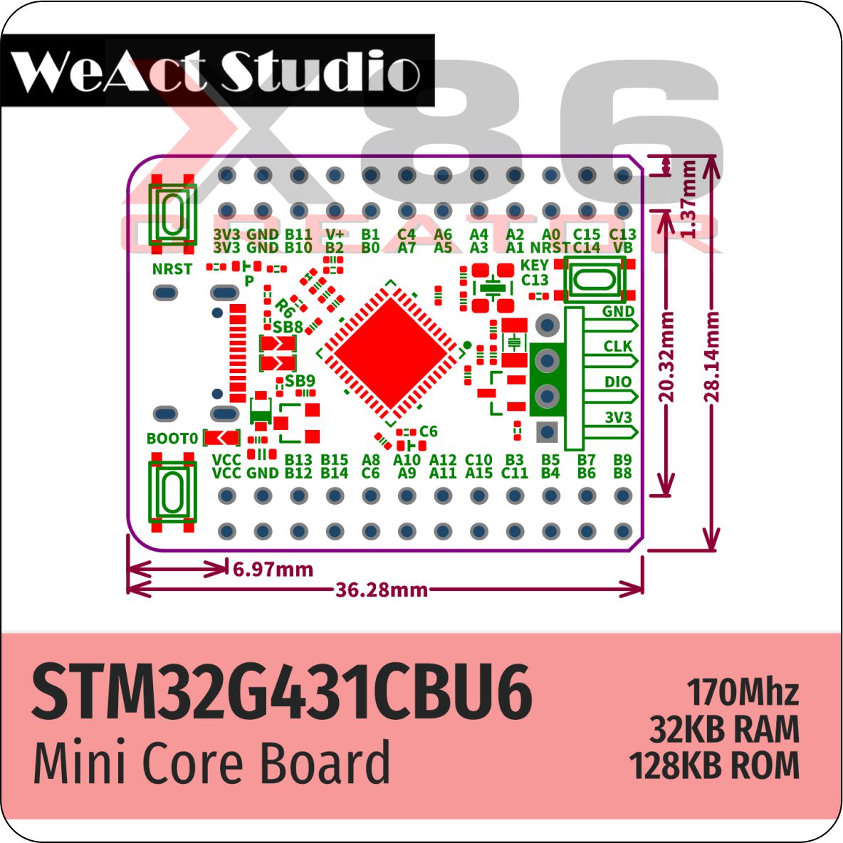STM32G431CBU6 (WeAct Studio) MẠCH THỬ NGHIỆM
