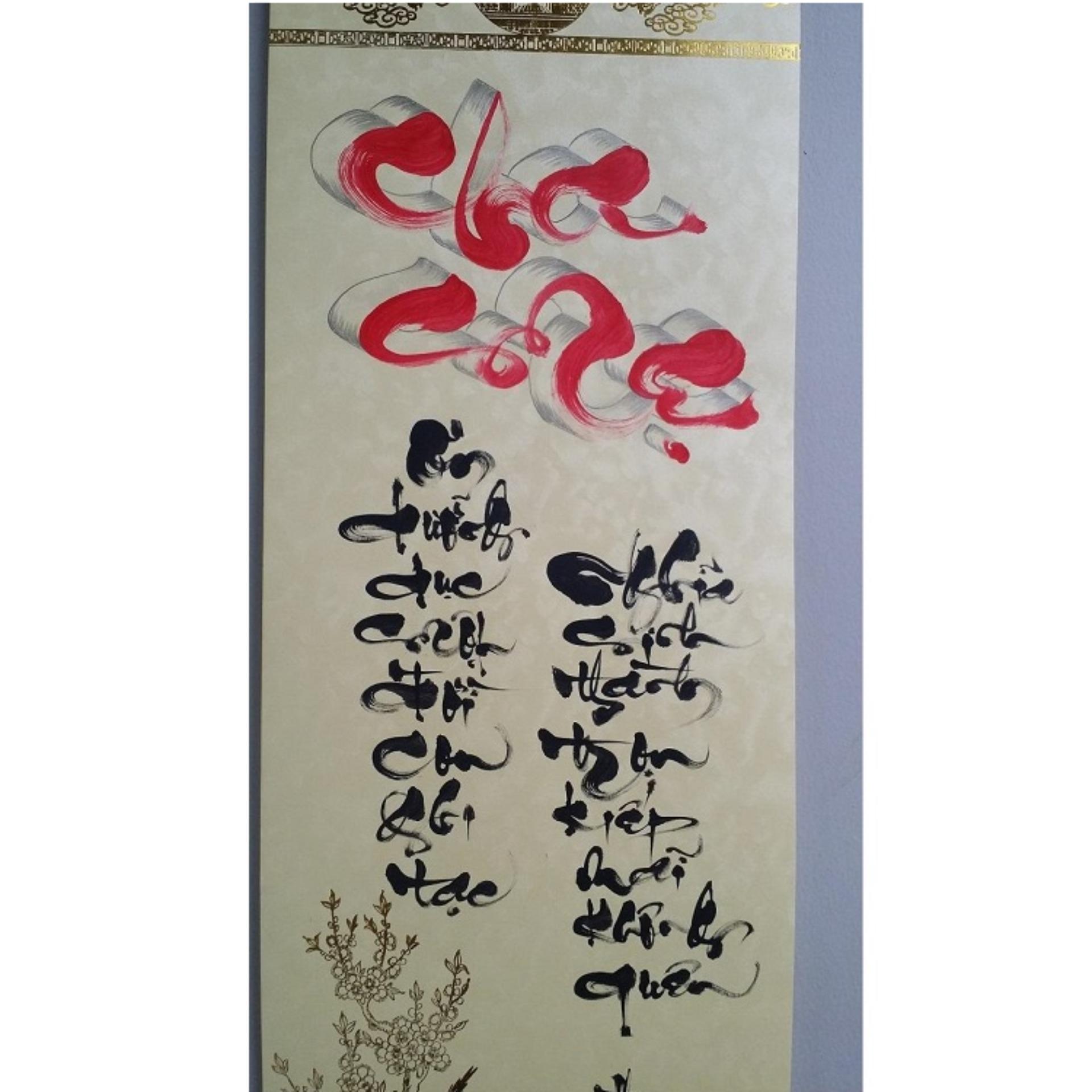 Thư pháp Cha mẹ. Quà tặng  Cha mẹ. Quà tết