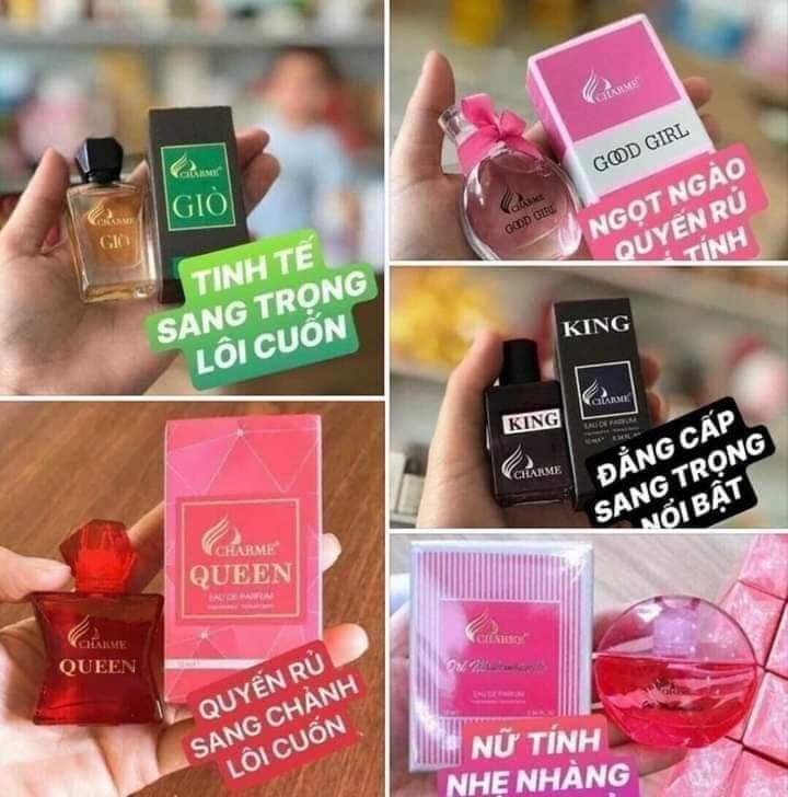 Sét 5 Chai Nước Hoa Mini Chamre 10ml