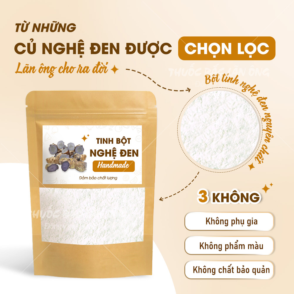 Tinh Bột Nghệ Đen Nguyên Chất 100g