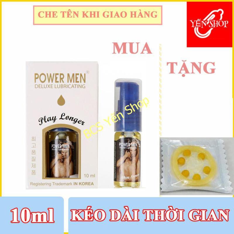 Gel bôi trơn kéo dài thời gian chống xuất tinh sớm tặng Powermen 30ml tặng hộp bao cao su 6 bi tăng khoái cảm (YSGBT)