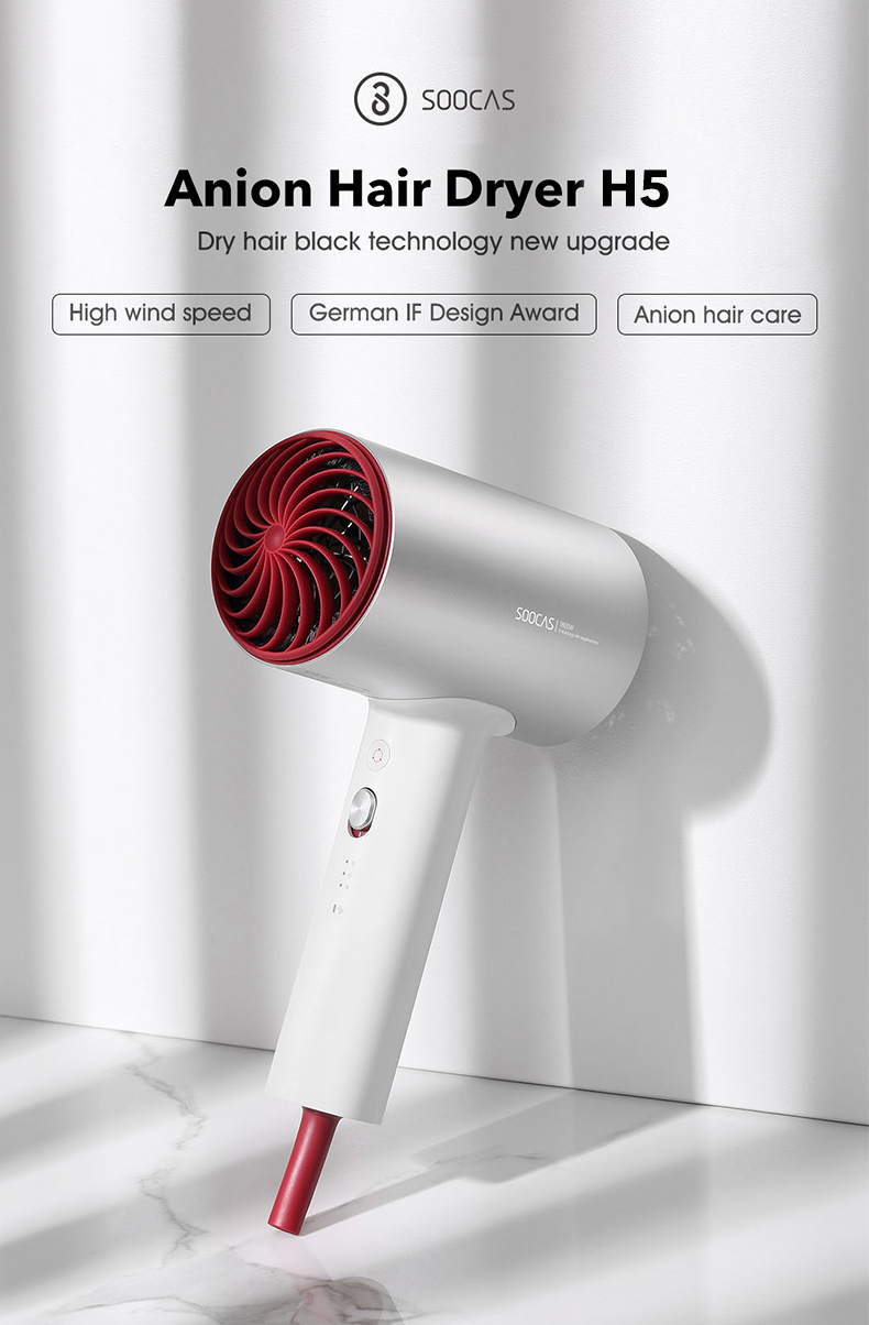 Máy Sấy Tóc Xiaomi Soocas H5 Công Suất 1800w