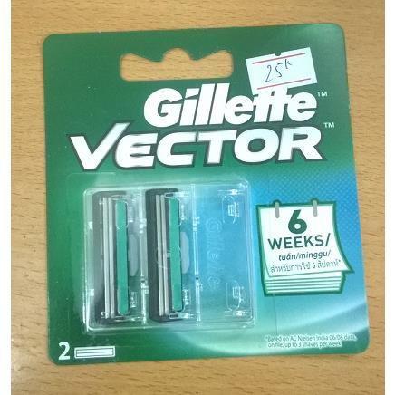 Combo 4 hộp lưỡi dao cạo râu Gillette Vector kép