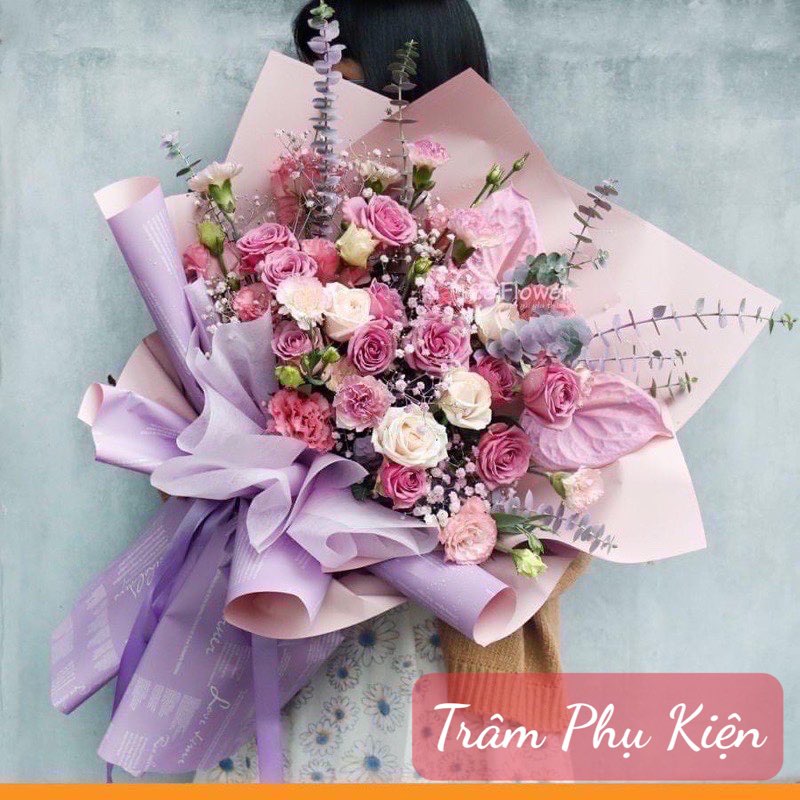 Giấy 2 mặt chữ gói hoa (Tập20tờ) hot