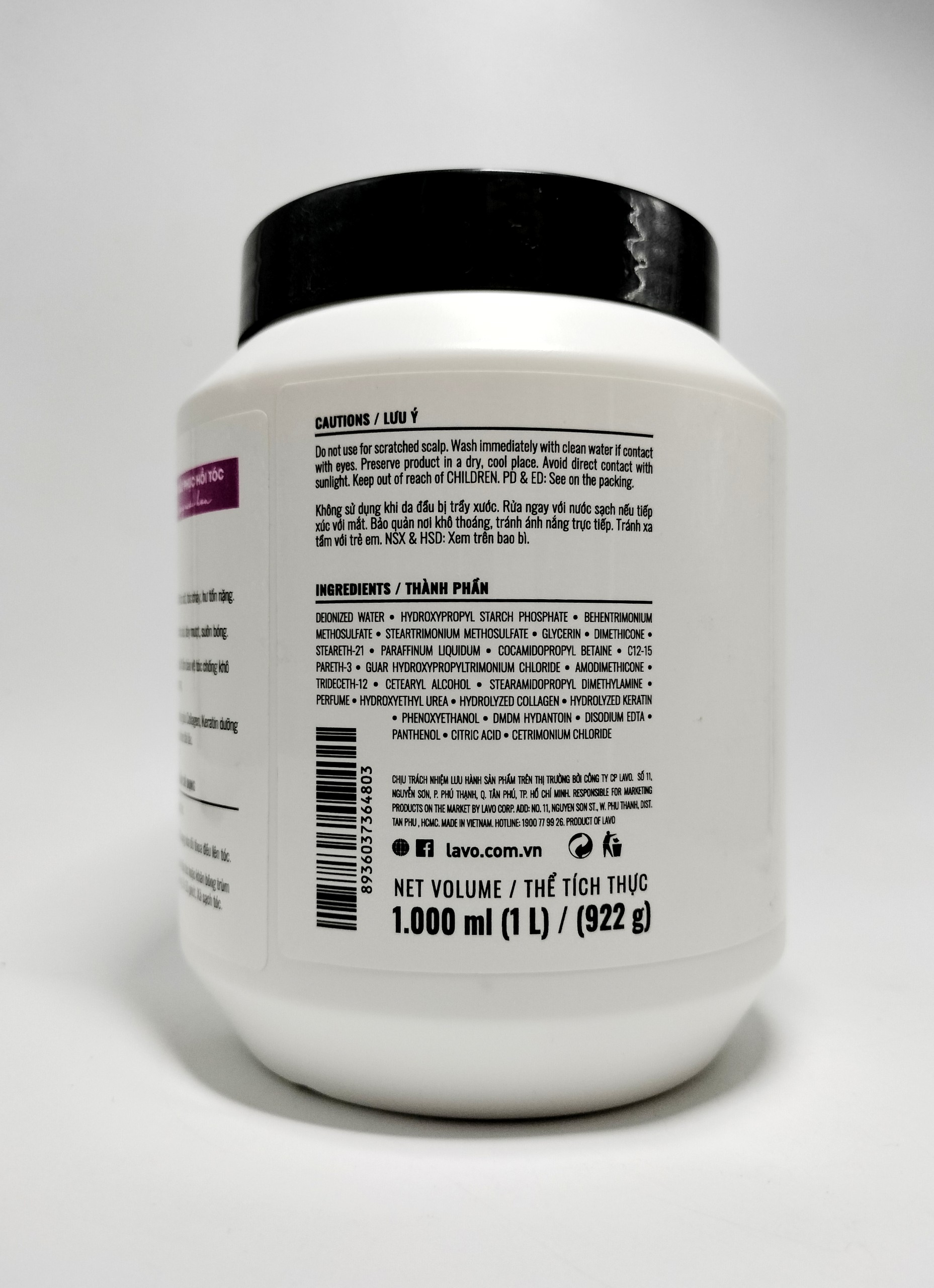 Lavox Collagen Hair Steaming, Oiling, and Conditioning Cream Jar