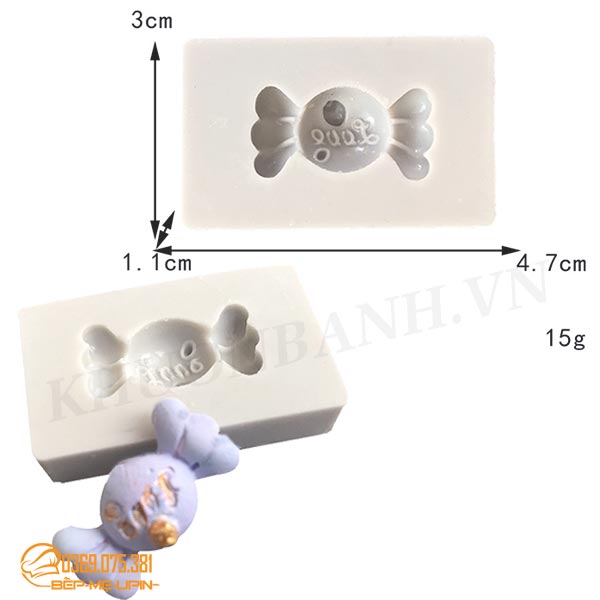 Khuôn rau câu silicon viên kẹo