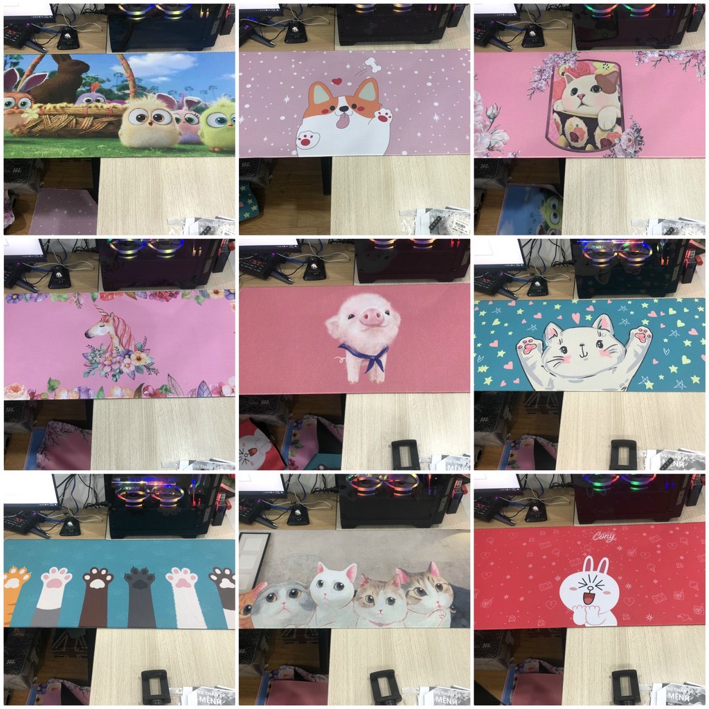 Miếng Lót Chuột, Bàn Di Chuột, mouse pad cỡ lớn (80x30x0.3)