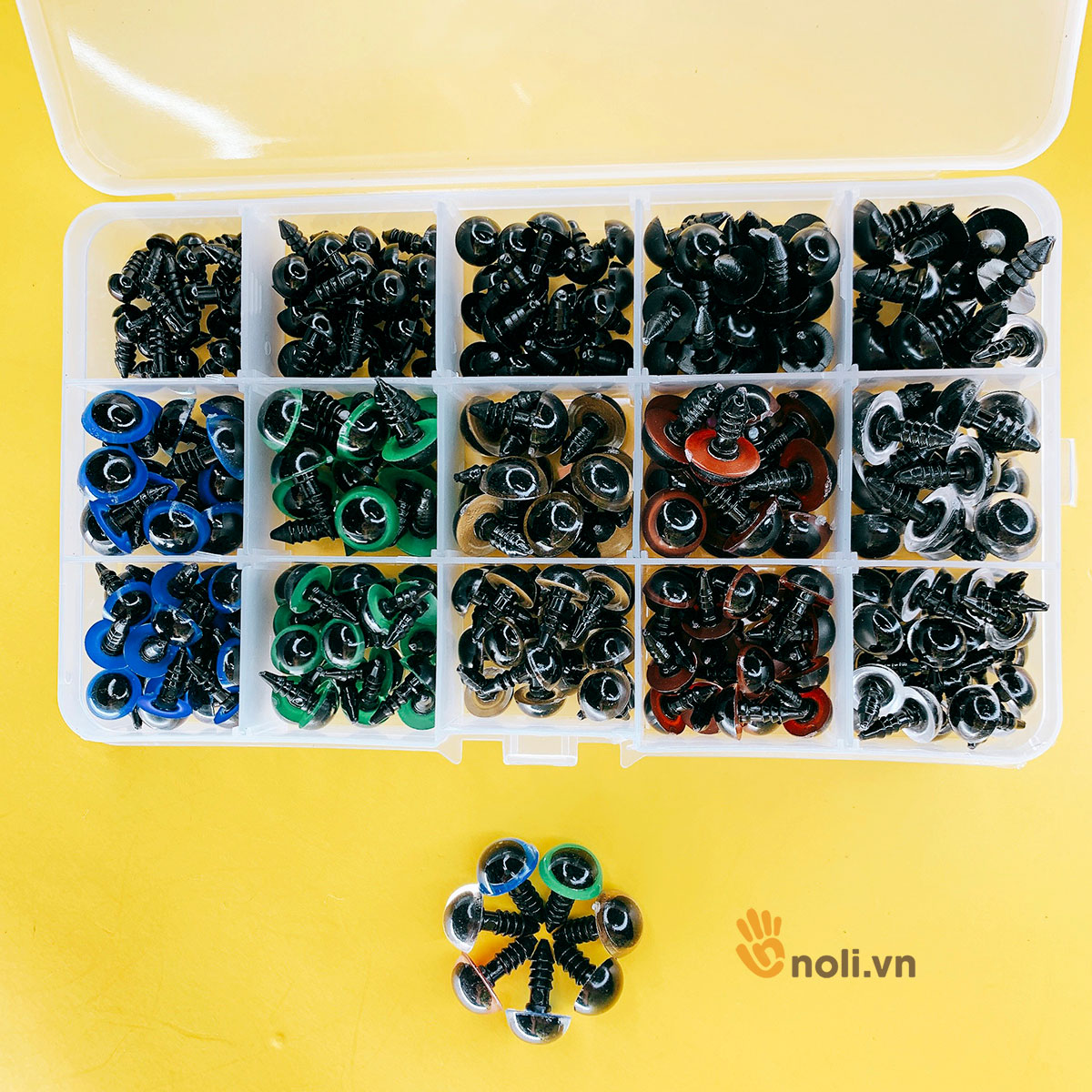 Colorful Safe Animal Eye Box - 264 pcs