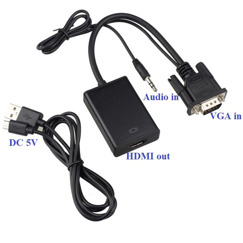 High Quality Vga + Audio to HDMI Conversion Cable