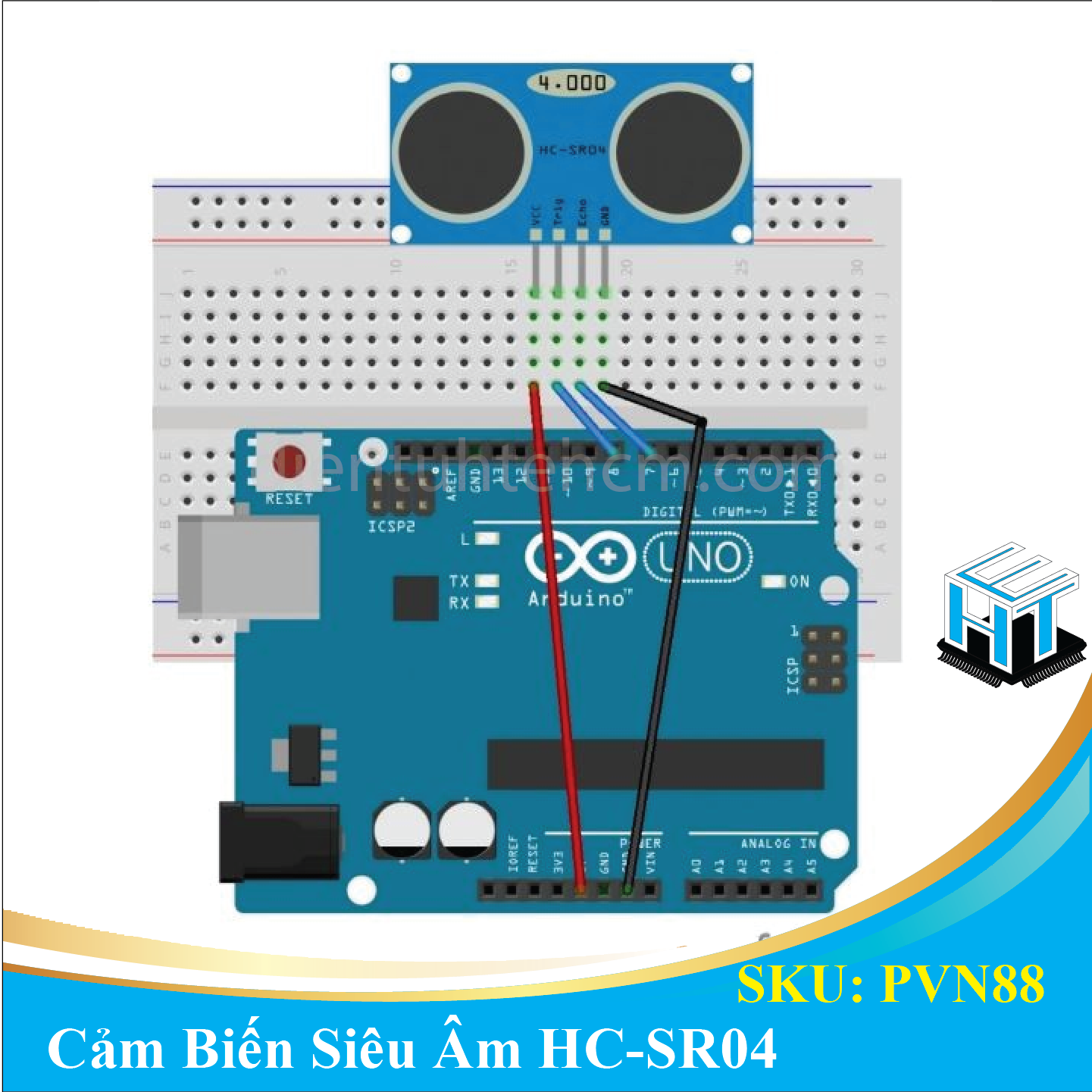 Cảm Biến Siêu Âm HC-SR04 Đo Khoảng Cách