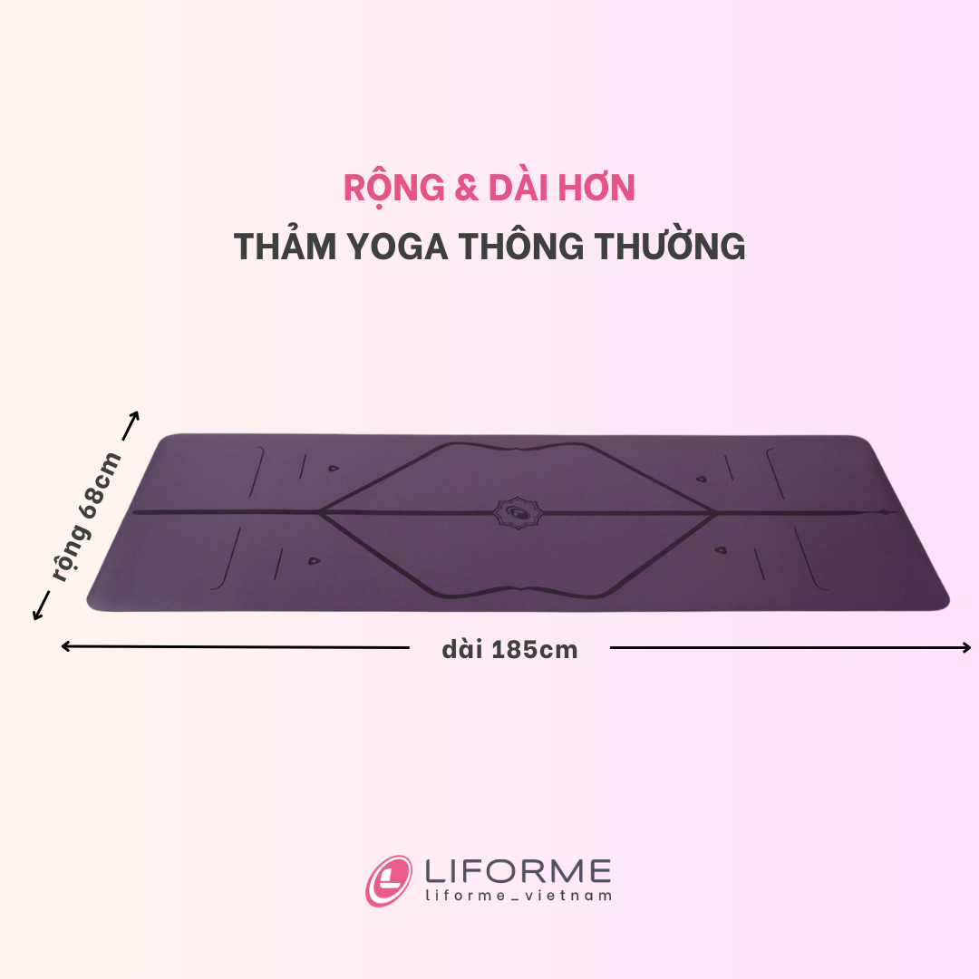Thảm tập yoga Liforme Classic 4.2mm - Purple Earth