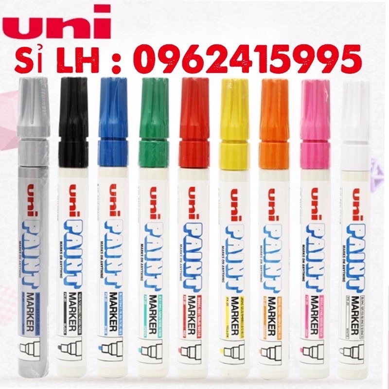 Bút Sơn Uni Paint Market Px20 Ngòi Từ 2.2-2.8Mm Viết Được Trên Mọi Chất Liệu