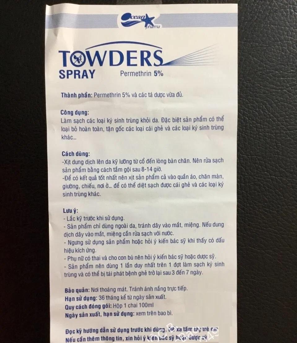 TOWDERS XỊT 100ML.