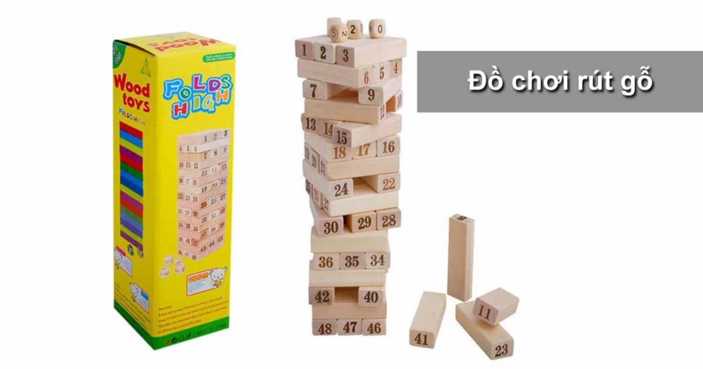 [HCM]Bộ đồ chơi rút gỗ lớn