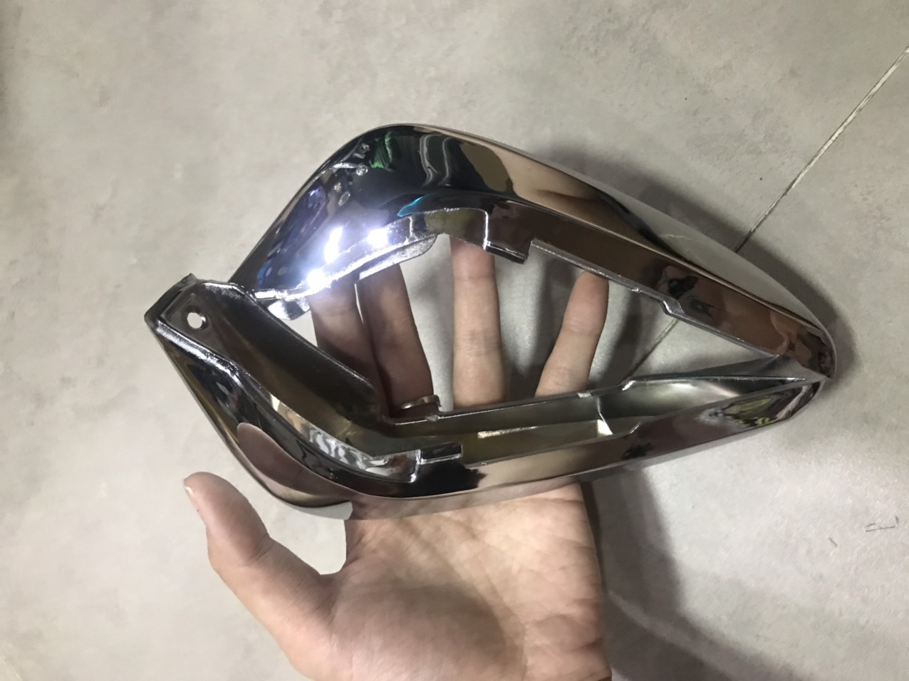 Cặp ốp co bửng xe Airblade 2010 xi mạ Crôm