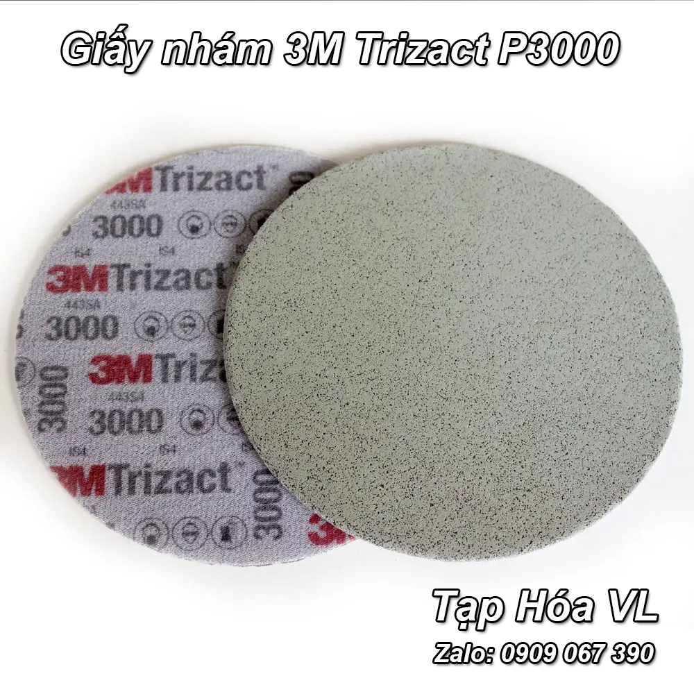 Combo 5 tờ Giấy nhám đánh bóng siêu mịn 3M Trizact P3000
