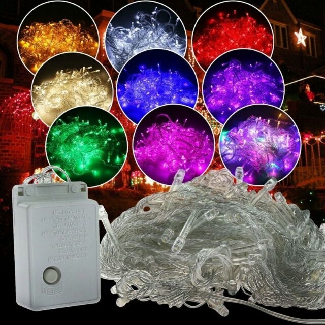[Combo 2] 4m Flashing Led Light String for Christmas and New Year Decoration, Waterproof