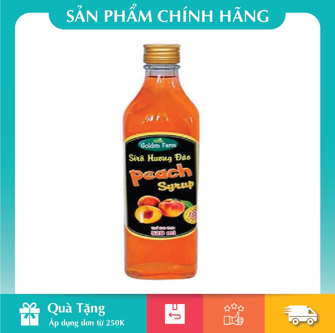 [HCM]Siro Đào Golden Farm 520ml