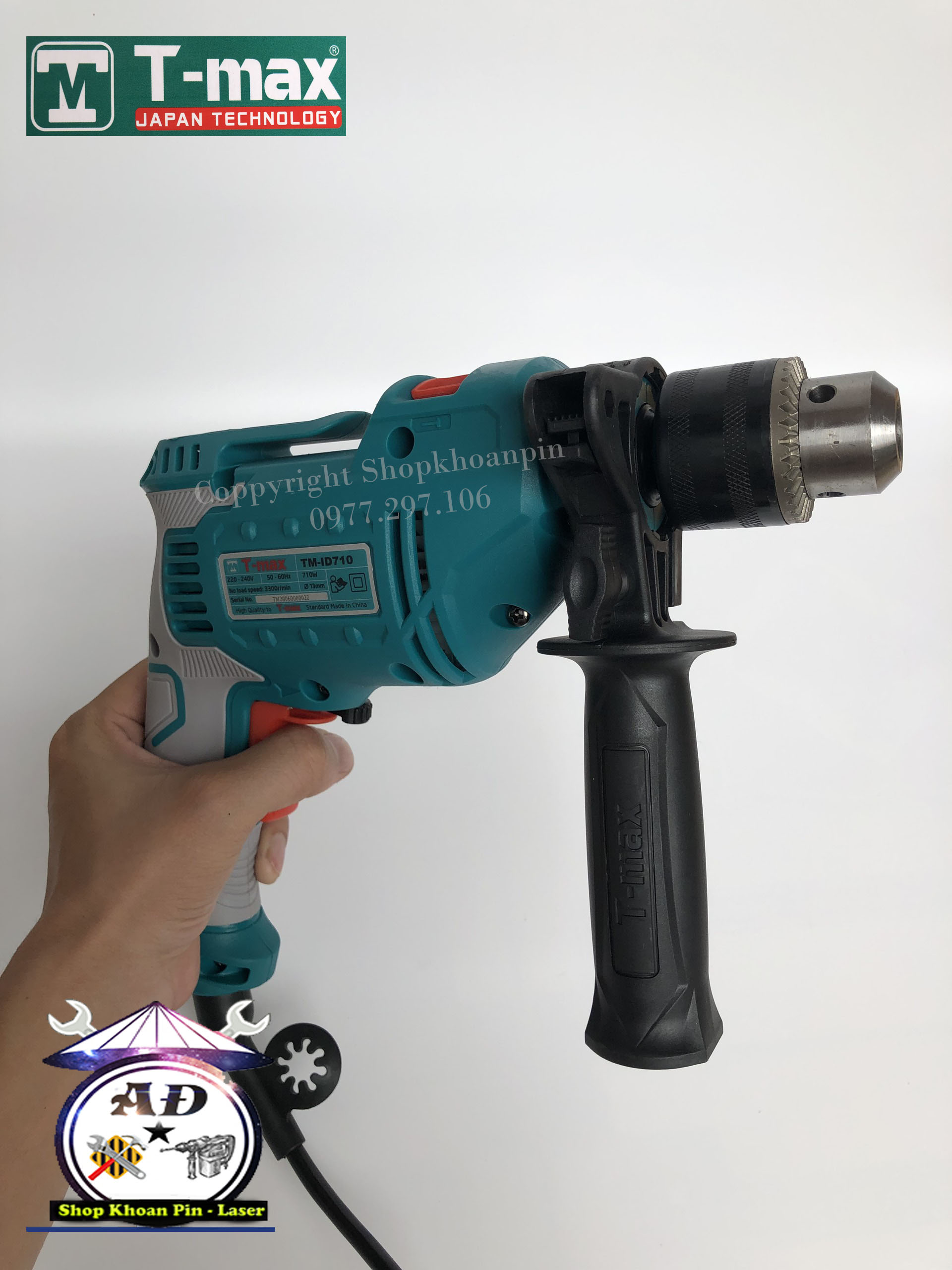 Máy khoan điện đầu kẹp 13mm T-max ( TM-ID701 )