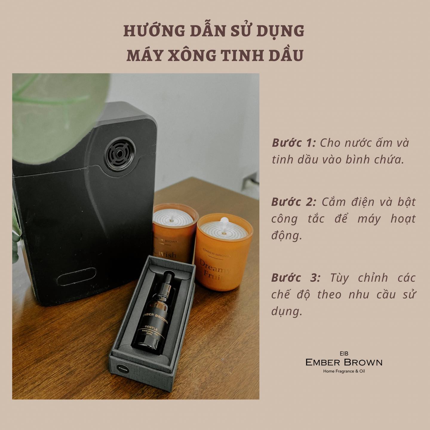 Ember Brown - Tinh Dầu Nước Hoa Xông Phòng Cao Cấp