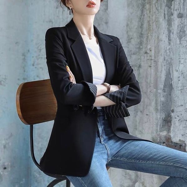 Áo khoác Blazer đen trắng sang chảnh (996)