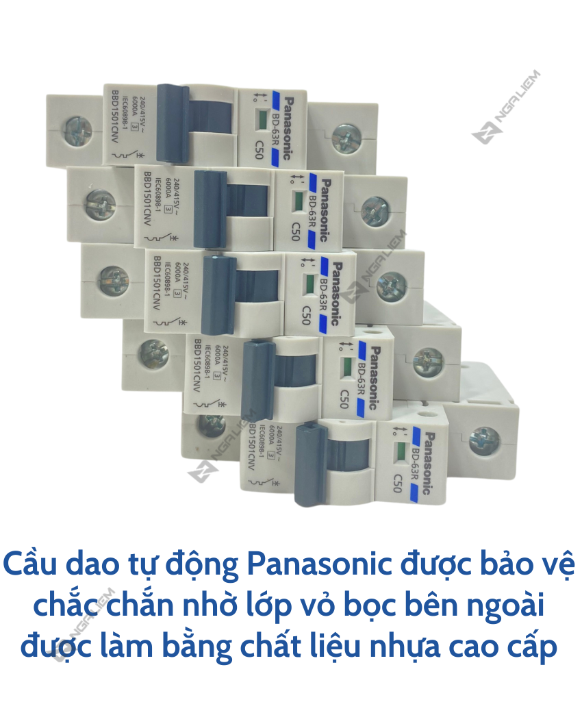 CB 1 Tép (1 Pha) 6A, 10A, 16A, 20A, 25A, 32A, 40A, 50A, 63A PANASONIC (BBD_CNV)