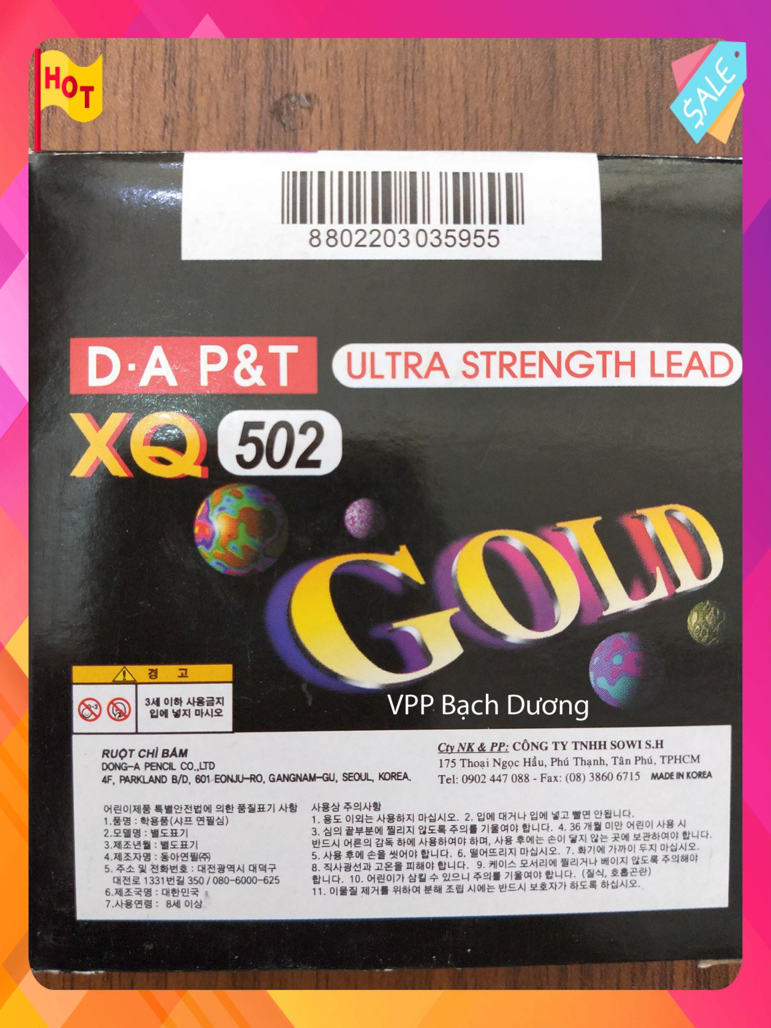 Ruột Chì Bấm Gold 2B 0.5mm - XQ502 D-A P&T - tép