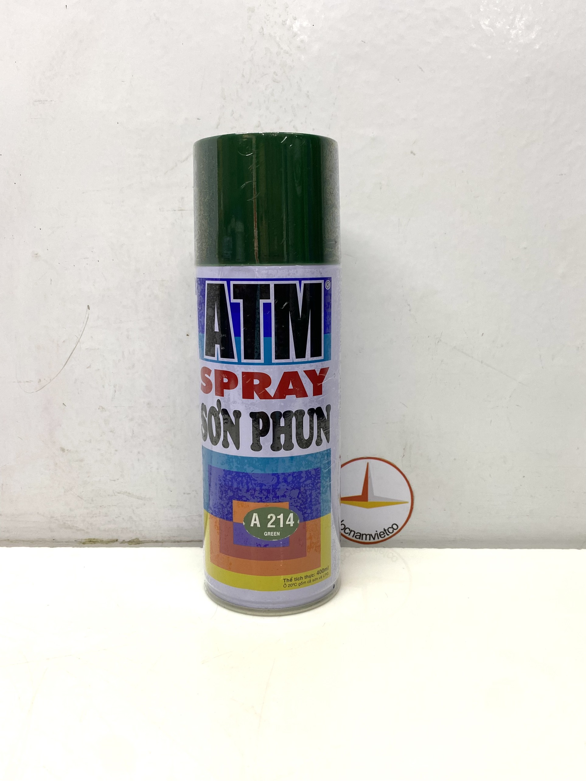 Sơn phun, sơn xịt ATM màu xanh green A214