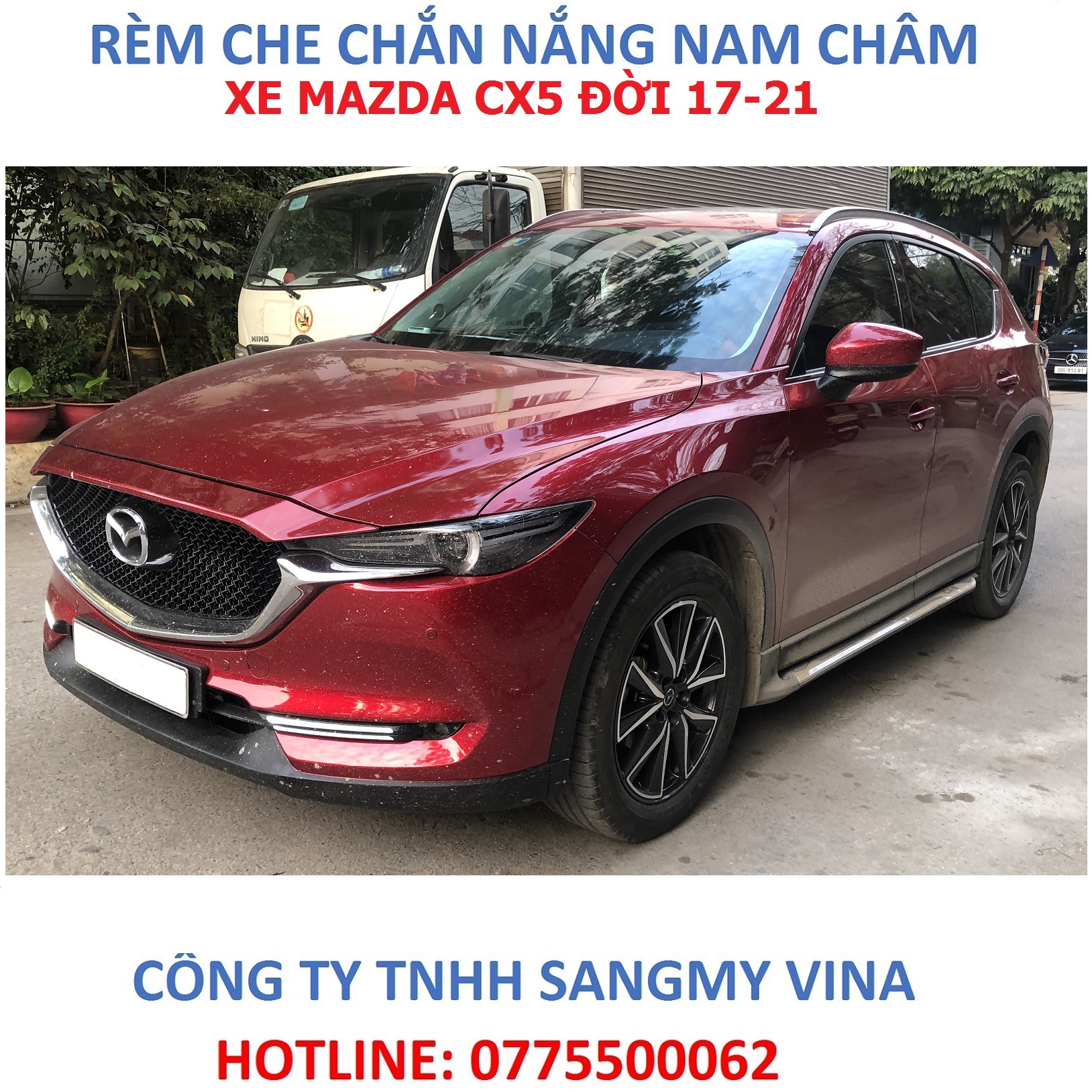 rèm che chắn nắng nam châm xe mazda cx5 đời 2017-2021